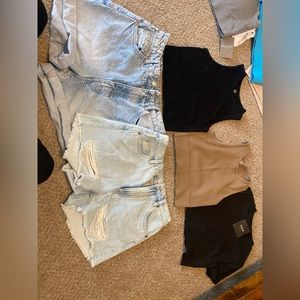 Denim and crop top clean out